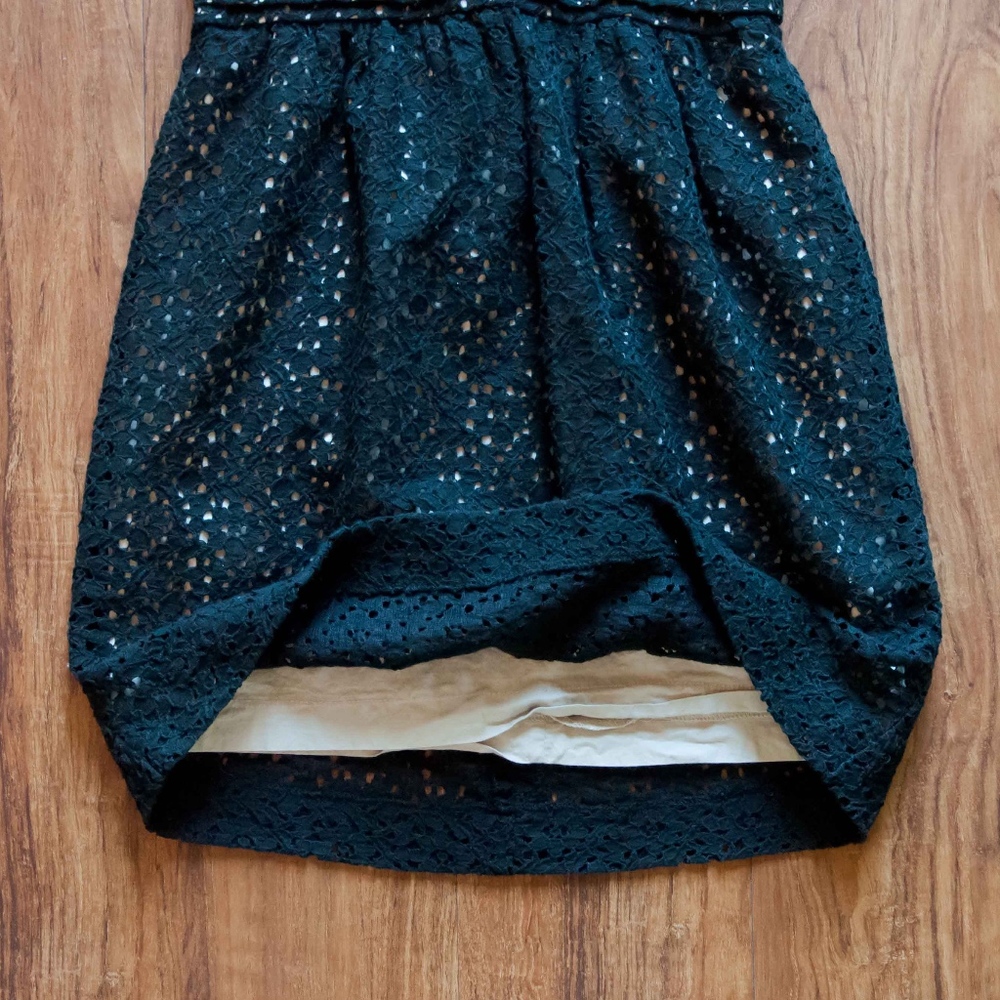Pins and Needles Anthro Strapless Lace Dress - Picture 3 of 8